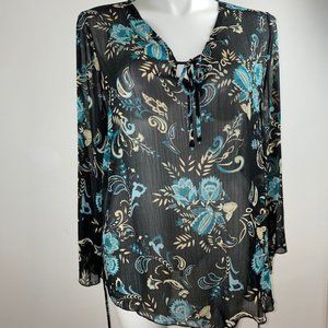 Marks & Spencer Sheer Floral Shirt